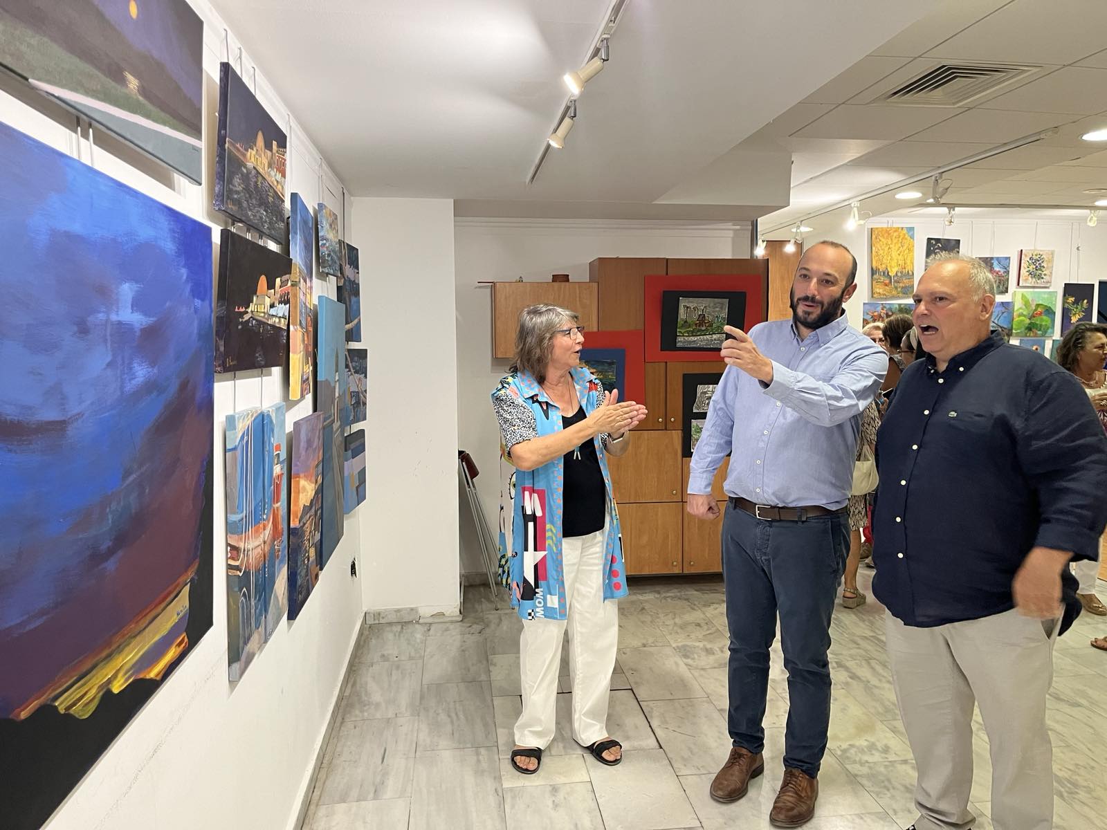  Στα εγκαίνια της έκθεσης του Εργαστηρίου Ζωγραφικής Eνηλίκων ο δήμαρχος Μάριος Ψυχάλης 