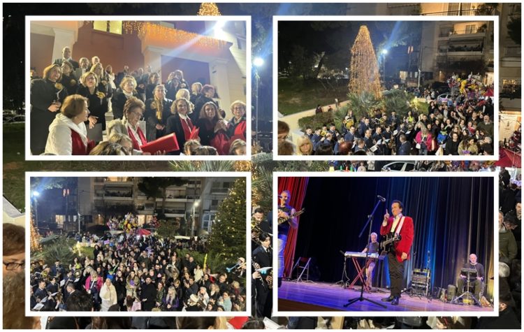 Φωταγώγηση του Φυσικού Χριστουγεννιάτικου Δέντρου στην Πεύκη – Μια λαμπερή και γιορτινή βραδιά