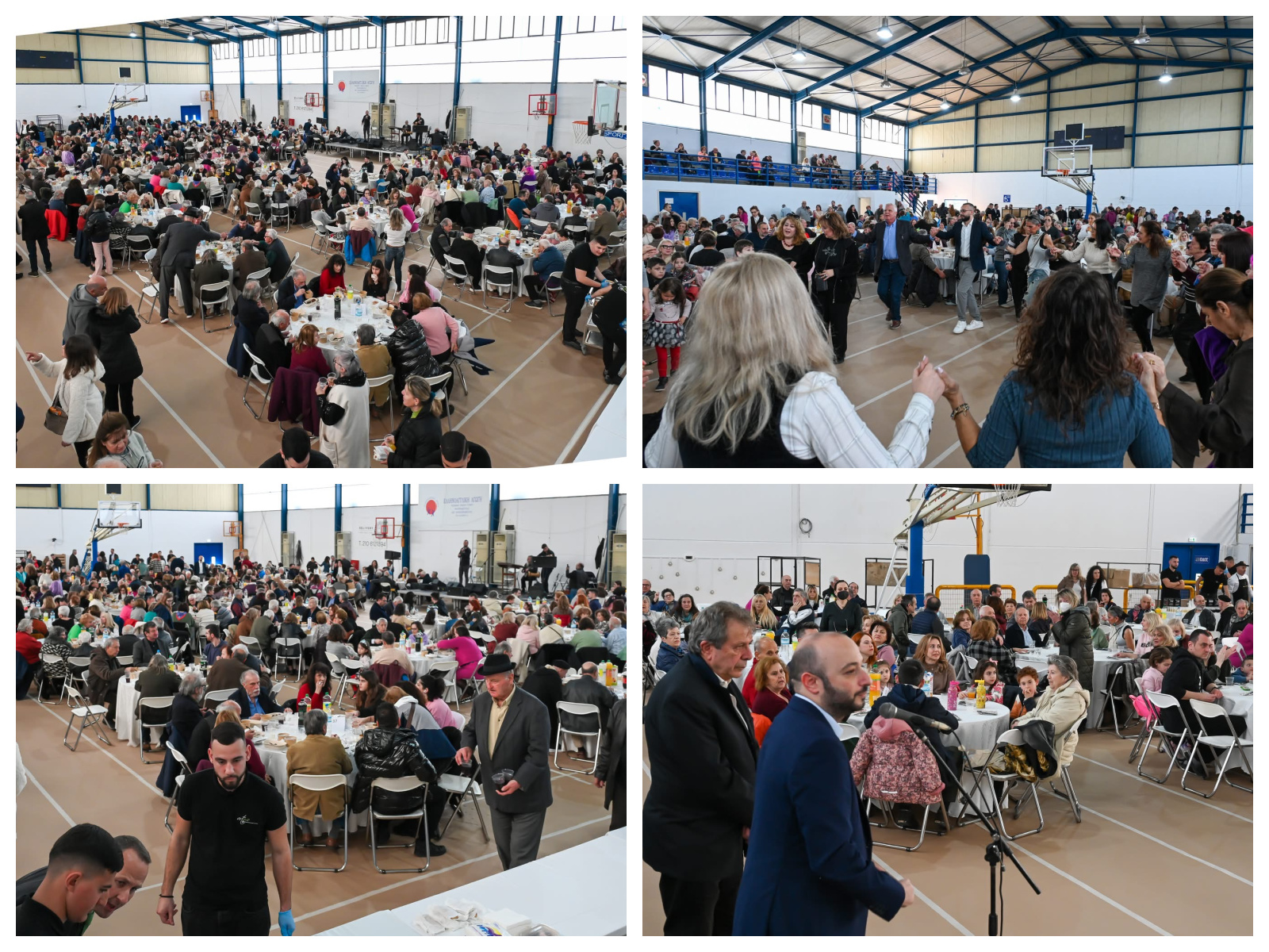  Πλήθος κόσμου γιόρτασε τα Κούλουμα στο Σαρακοστιανό Τραπέζι με μουσική στο Κλειστό Γήπεδο Μπάσκετ Πεύκης