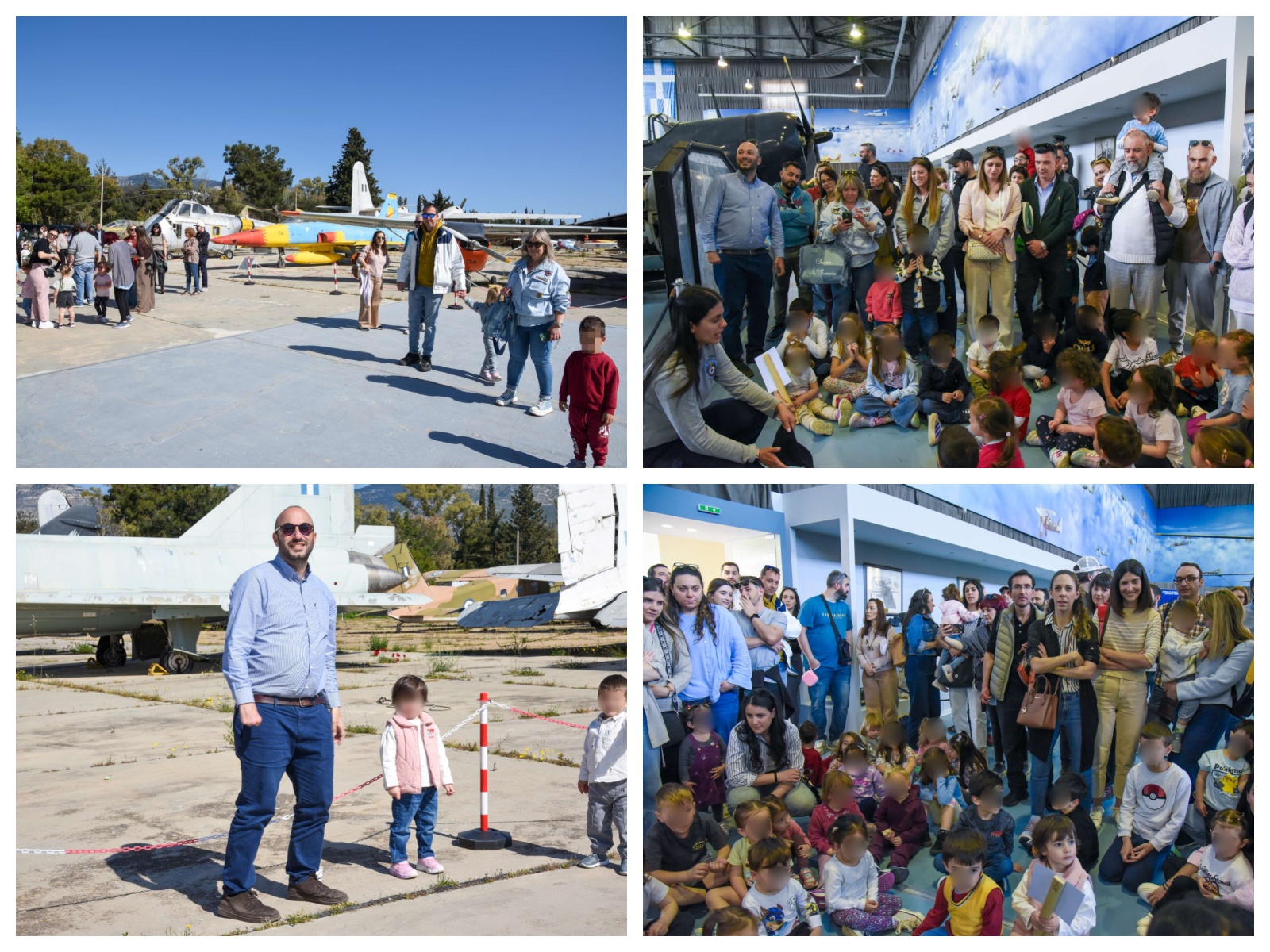 Επίσκεψη μαθητών των δημοτικών βρεφονηπιακών σταθμών Λυκόβρυσης-Πεύκης στο μουσείο της Πολεμικής Αεροπορίας