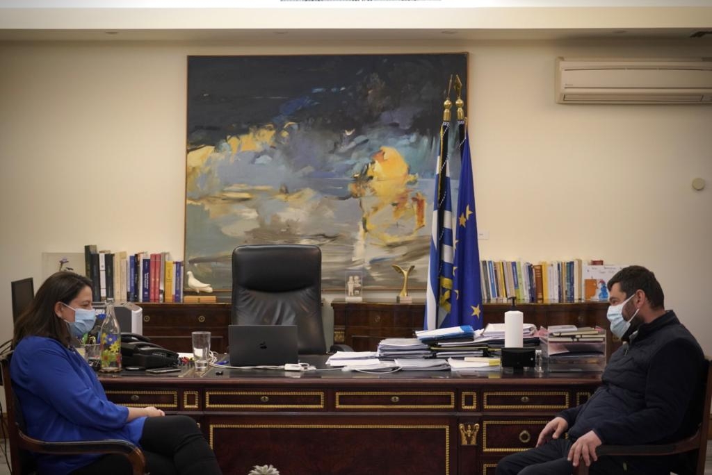 Την Υπουργό Παιδείας Νίκη Κεραμέως συνάντησε ο Δήμαρχος