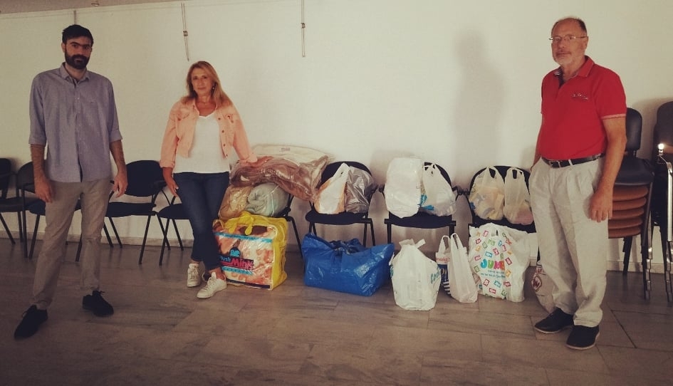 Είδη πρώτης ανάγκης για τους σεισμοπλήκτους της Κρήτης συνέλεξαν ο Δήμος και ο Τάλως