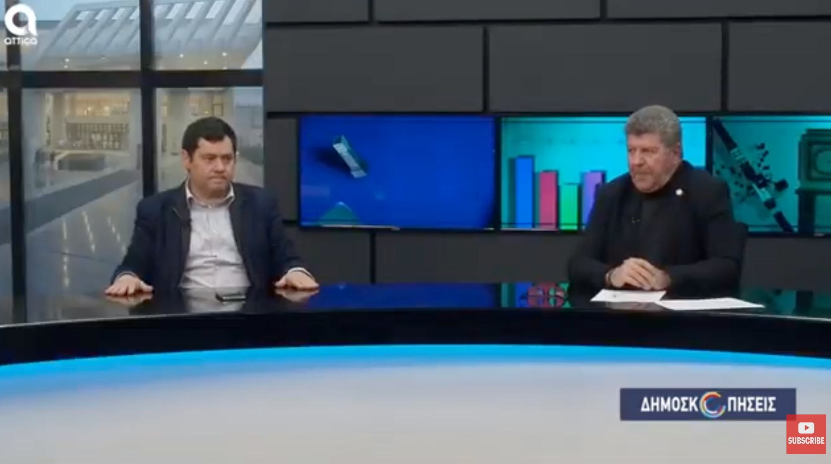 Συμμετοχή Δημάρχου στην εκπομπή "Δημοσκοπήσεις" του Attica TV