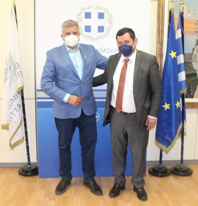 Έργα και υποδομές που χρηματοδοτούνται από την Περιφέρεια Αττικής στο επίκεντρο της συνάντησης του Περιφερειάρχη Αττικής Γ. Πατούλη με τον Δήμαρχο Λυκόβρυσης Πεύκης Τ. Μαυρίδη”