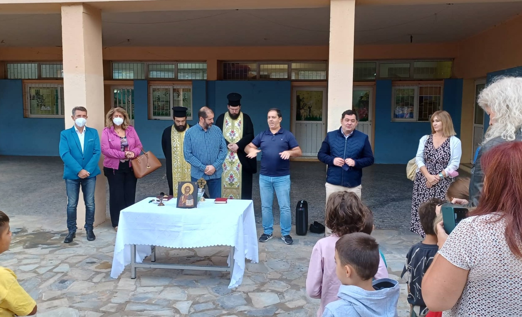 Στον Αγιασμό του Σχολείου Κωφών και Βαρηκόων ο Δήμαρχος