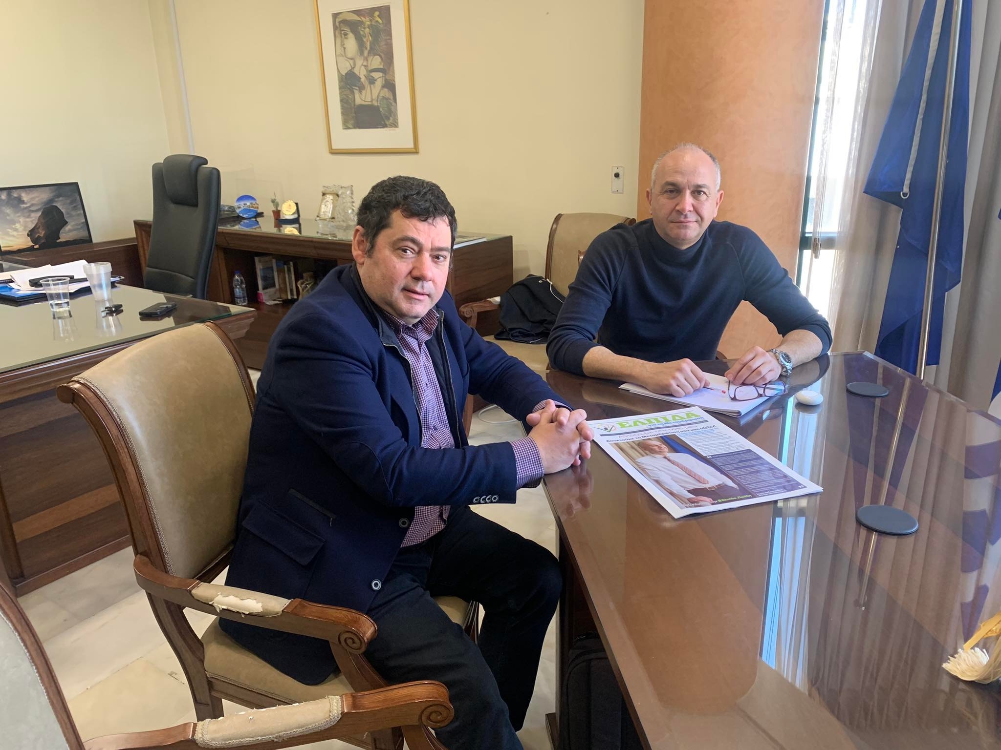 Συνάντηση Δημάρχου με τον Δήμαρχο Μεταμόρφωσης