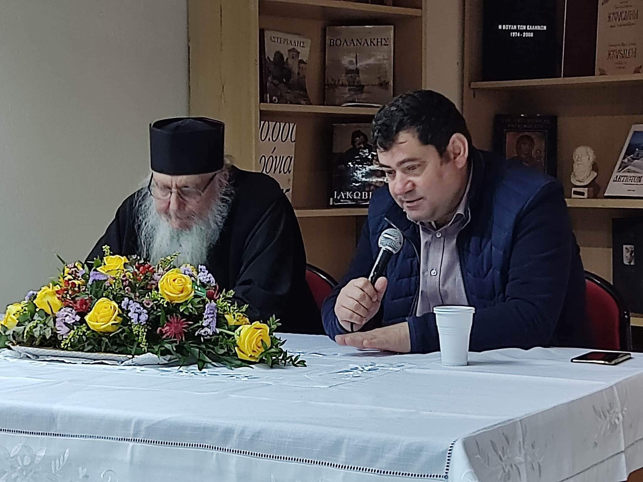 Στην Ομιλία του Καθηγούμενου της Ι.Μ. Αγ. Σπυρίδωνος Προμυρίου- Πηλίου Βόλου ο Δήμαρχος
