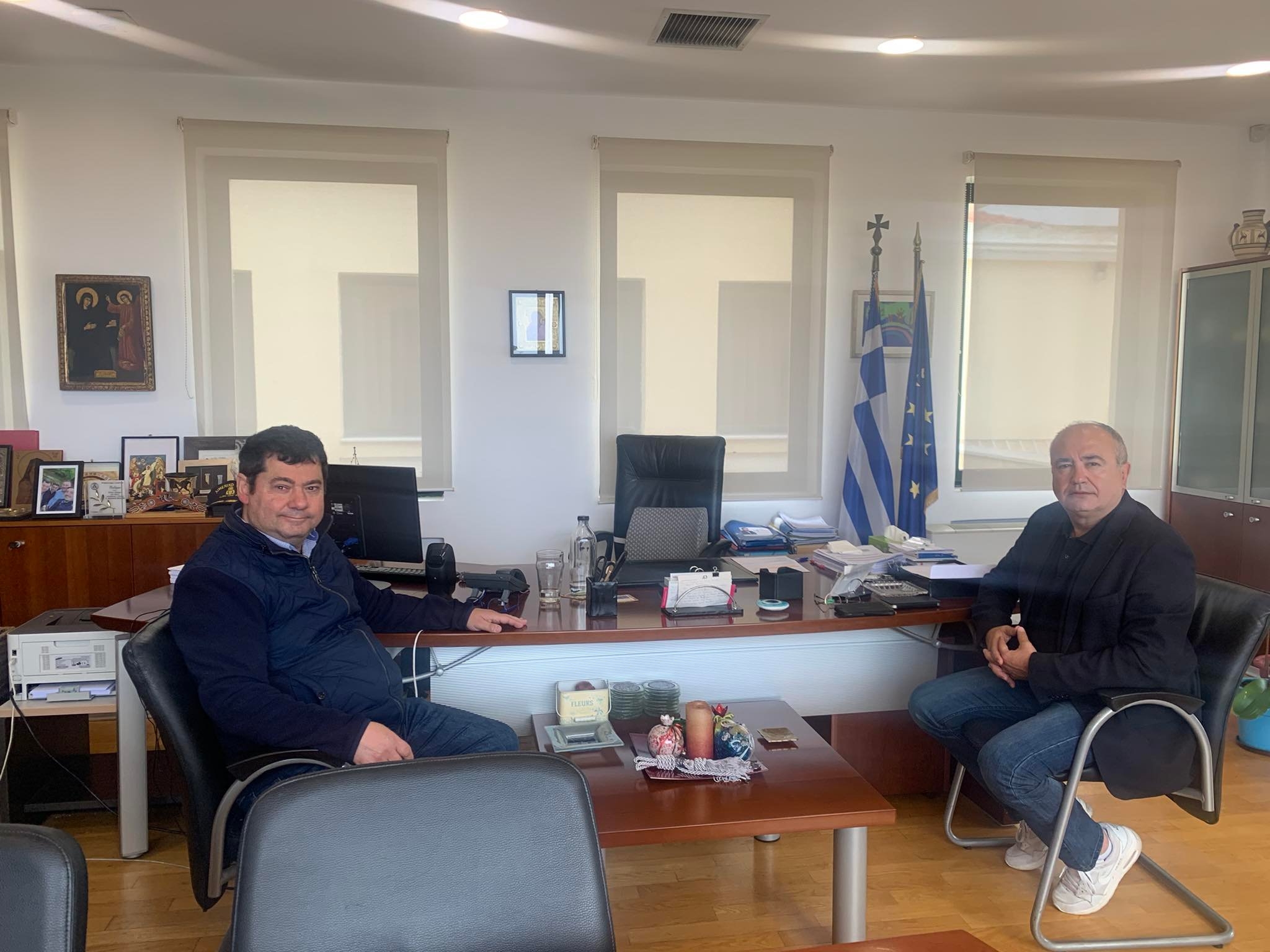 Τον Δήμαρχο Ηρακλείου Νίκο Μπάμπαλο υποδέχθηκε ο Δήμαρχος