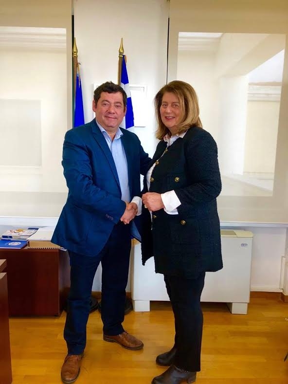 Την Κική Νικολαροπούλου υποδέχθηκε στην Πόλη της Ζωής μας ο Δήμαρχος