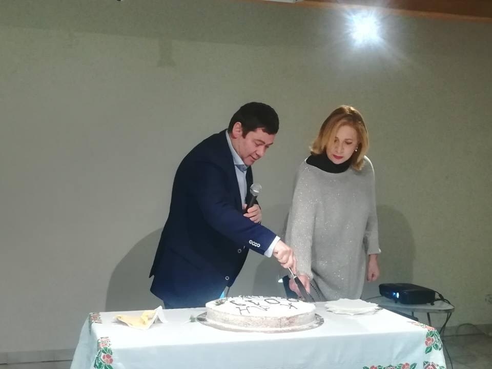 Στην κοπή πίτας της Δημοτικής Βιβλιοθήκης  ο Δήμαρχος