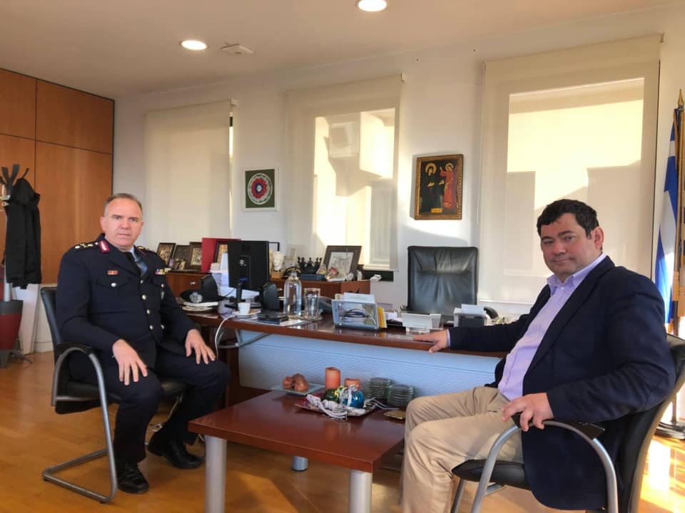 Τον  επικεφαλής της Διεύθυνσης Αστυνομίας Βορειοανατολικής Αττικής υποδέχθηκε ο Δήμαρχος